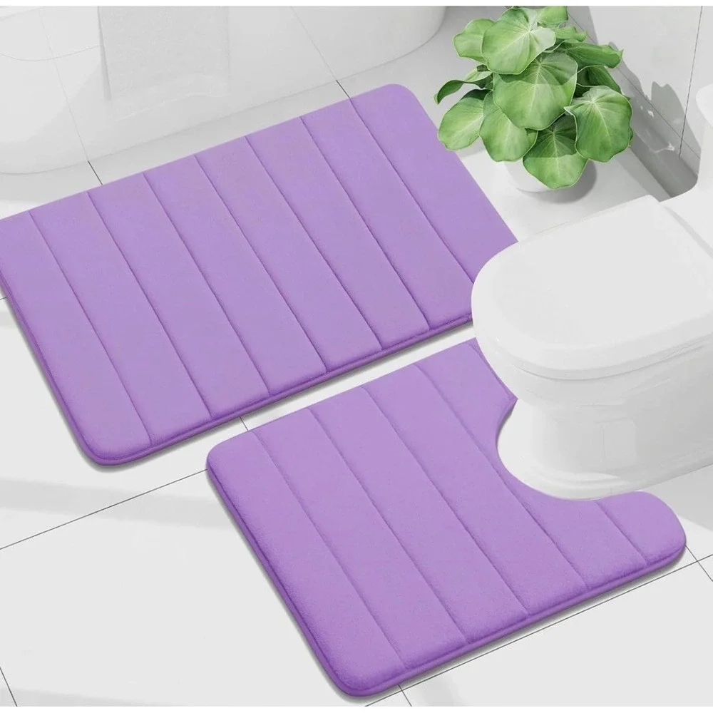 Memory foam Bathroom Mat Set, 2 Piece